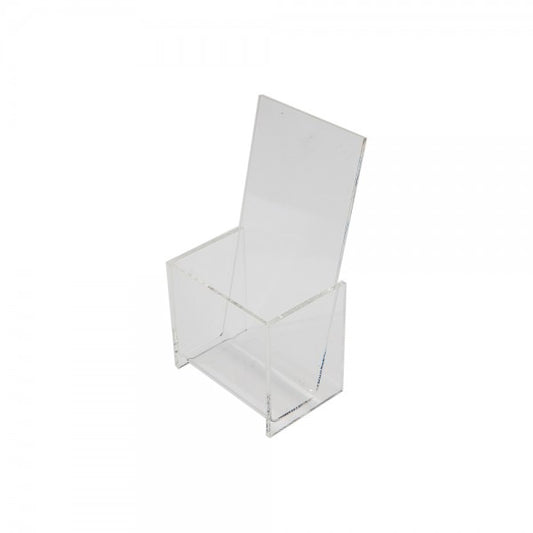 Counter Top Acrylic Single Pocket Brochure Holder 4" W x 9" H