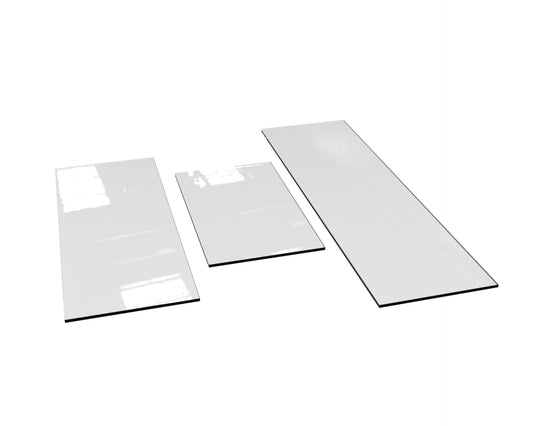 Tempered Glass 14" D - Available in Several Lengths